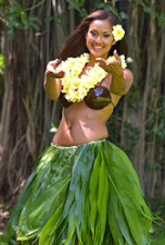 Hula-T�nzerin mit
                                      Kokosnuss-Bikini (Kokosnuss-BH)