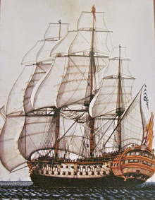 a Manila
                galleon ship, a giant ship for these times