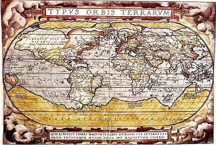 Weltkarte Mercator
                  1569