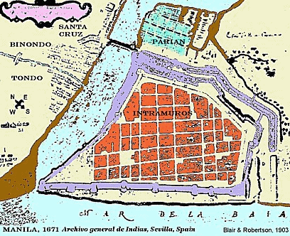 Manila mit "Intramuros", und alle
            nicht-"Christen" d�rfen draussen bleiben