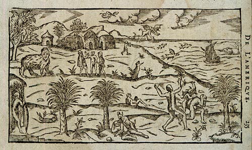 Jean de L�ry 1578:
                    Indianer als Fabelwesen