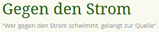 Gegen den
              Strom online, Logo