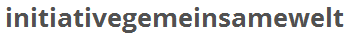 Initiative "Gemeinsame Welt", Logo