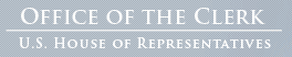 Office of the clerk, house of representatives, USA