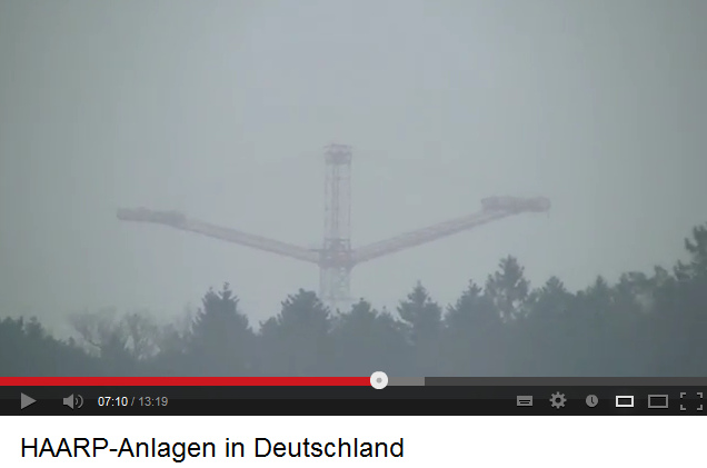 Dieselbe riesige Funkantenne
                                  in Marlow (wahrscheinlich eine
                                  HAARP-Antenne) von der anderen Seite
                                  her gesehen