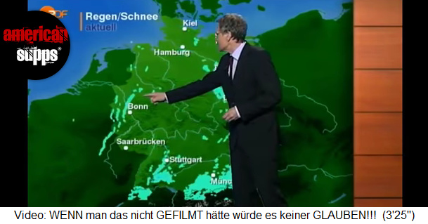 Wettershow im ZDF:
                        Wolkenstreifen von Milit�rflugzeugen haben
                        mit"Wetter" nichts zu tun