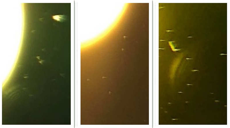 Sonnenbeobachtungen mit Ufos,
                        Fluford-Bericht vom 18.9.2018