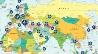 Karte 01:
                              NATO-St�tzpunkte rund um Russland, 3.
                              August 2014