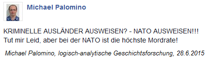 Wahrheit 5: Die kriminelle NATO in
                              Deutschland sind alles kriminelle
                              Ausl�nder, RAUS!
