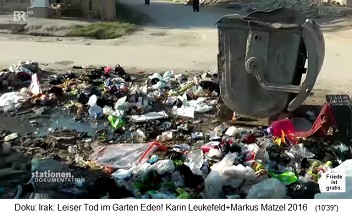 Nasiriya, Abfall liegt �berall herum