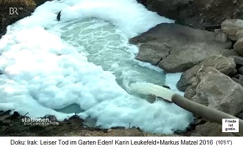 Nasiriya, Abwasser wird ungeklärt in den Fluss geleitet Nasiriya, Abwasser wird ungeklärt in den Fluss geleitet