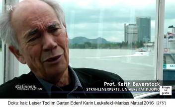 Strahlenexperte Prof. Keith Baverstock von der Universit�t Kiopio, Finnland