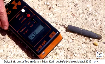 Nasiriya, der Geigerzähler zeigt 2241 an Nasiriya, der Geigerzähler zeigt 2241 an