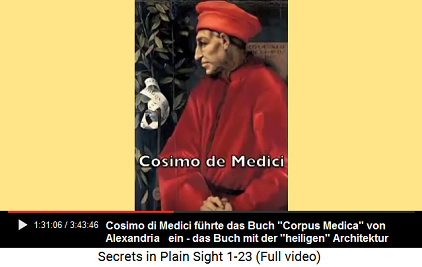 Cosimo di Medici f�hrte das Buch "Corpus
                      Medica" von Alexandria ein, das Buch wurde
                      die Grundlage f�r die Renaissance-Architektur in
                      Italien