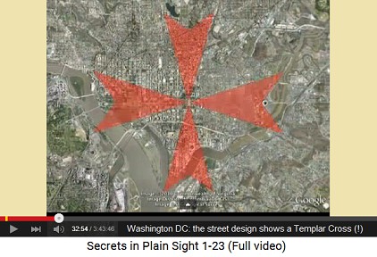 Washington DC street design
                                        shows a Templar Cross