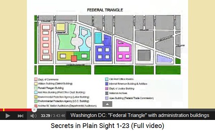 Washington DC: "Federal Triangle"
                    with important federal administration buildings