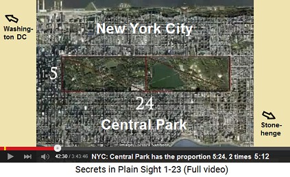 Central Park in New York City has the
                    proportion 5:24, two times 5:12