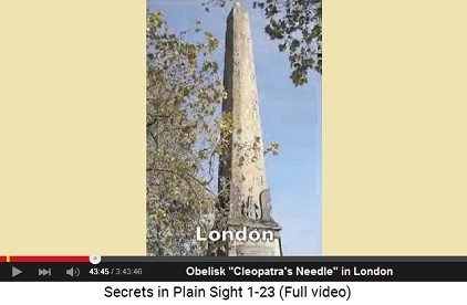 London obelisk "Cleopatra's
                        Needle"