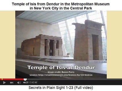 The temple of Isis in the Metropolitan Museum
                    in Central Park