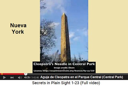 un obelisco
"Aguja de Cleopatra" en el Parque Central
(Central Park) un obelisco "Aguja de Cleopatra" en
el Parque Central (Central Park)