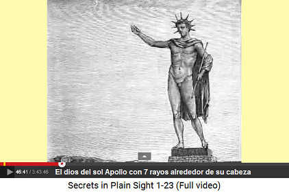 La estatua de Apolo
con 7 rayos en la isla de Rodas en Antigua Grecia La estatua de Apolo con 7 rayos en la isla de
Rodas en Antigua Grecia