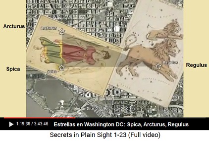 Estrellas en Washington DC: Spica, Arcturus,
                      Regulus