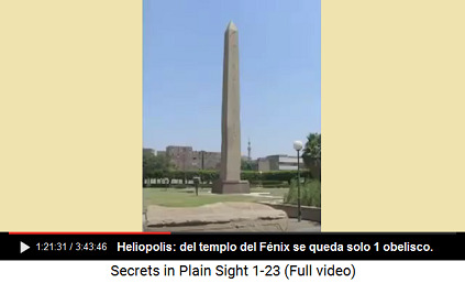 El obelisco de Heliopolis es el �nico resto
                      que queda del templo del F�nix en Heliopolis