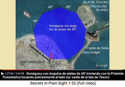 San Francisco, el non�gono sale de la Pir�mide
                    Transamerica tocando precisamente a la Isla de
                    Tesoro