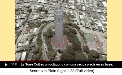 La Torre Coit es un oct�gono y alrededor de la
                    torre est� su casa b�sica en forma de una vesica
                    piscis femenina