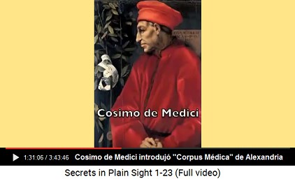 Cosimo de Medici introdujo "Corpus
                      M�dica" de Alexandria lo que fue la base para
                      la arquitectura del "Renacimiento" en
                      Italia