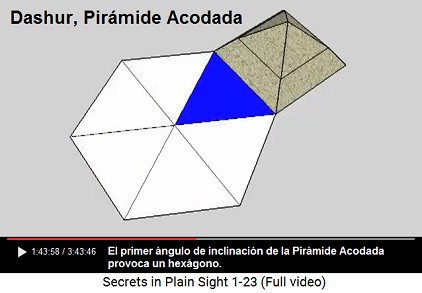 La Pir�mide Acodada: el primer �ngulo de
                      inclinaci�n provoca un hex�gono, el n�mero 6
                      representa el macrocosmo