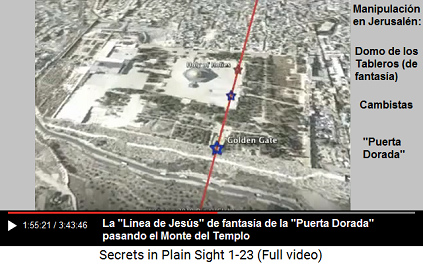 "L�nea de Jes�s" de fantas�a de la
                      "Puerta Dorada" pasando el Monte del
                      Templo