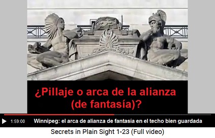 Winnipeg: palacio de justicia con el Arca de
                      la Alianza de fantas�a que es guardada bien por
                      dos guerreros