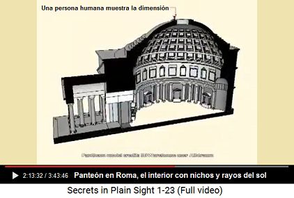 Pante�n en Roma, el interior con nichos y
                      rayos solares