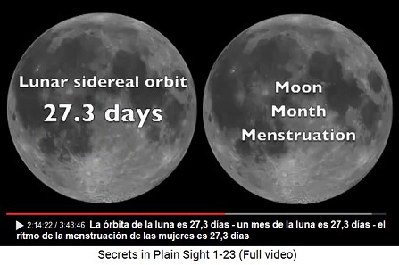 La �rbita de la luna es 27,3 d�as
                                  - un mes de la luna es 27,3 d�as - el
                                  ritmo de la menstruaci�n de las
                                  mujeres es 27,3 d�as