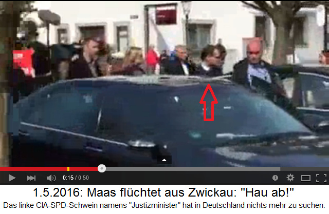 Hau ab! Zwickau: Krimineller
                  CIA-SPD-Schweine-Justizminister Maas muss fl�chten