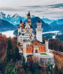 Neuschwanstein Castle in
                Bavaria, the logo of the satanistic Disneyland